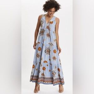 Odd Molly size 0 Cruising Around Tiered Maxi Dress